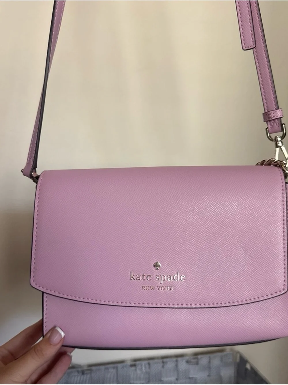 kate spade Lilac Saffiano Crossbody Bag